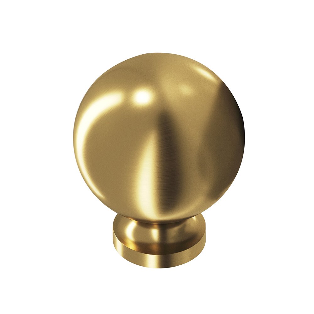 Antimicrobial Agion Knobs 1 1/4" Ball Knob in Satin Brass Colonial