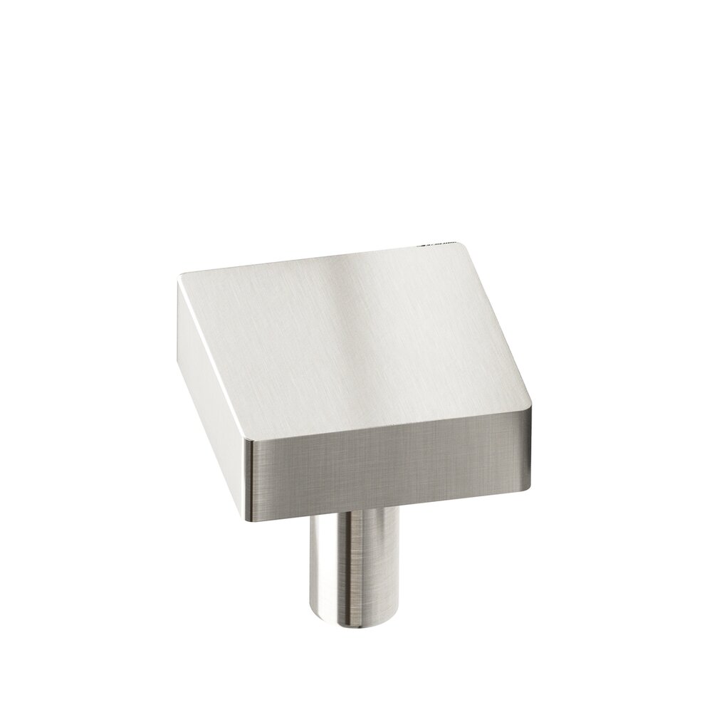 Antimicrobial Agion Knobs Collection 1" Square Knob in Satin Nickel