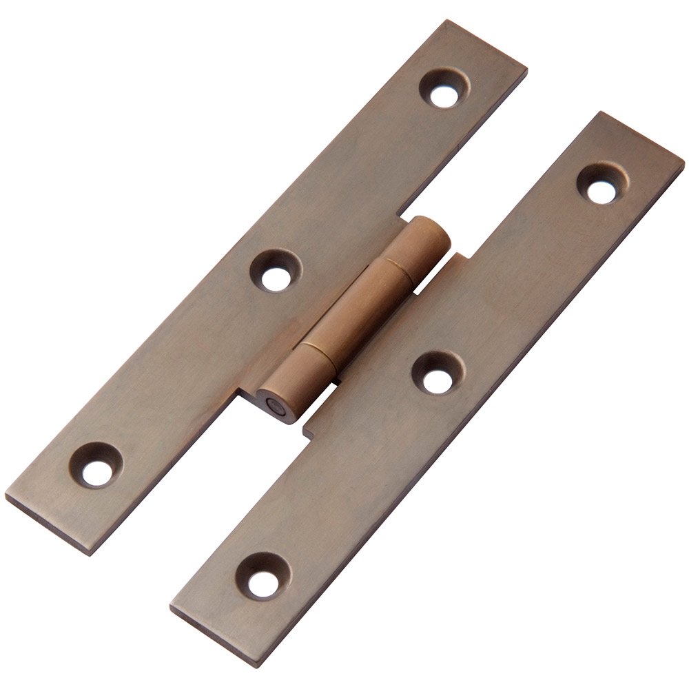 Hinge 3 1/2" Long Hinge in Antique Polished Silver Classic