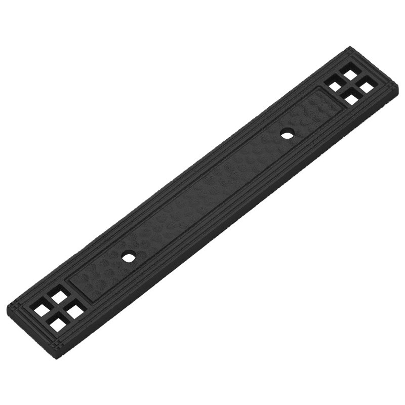 Arts & Crafts 3" Centers Handle Backplate in Matte Black Classic