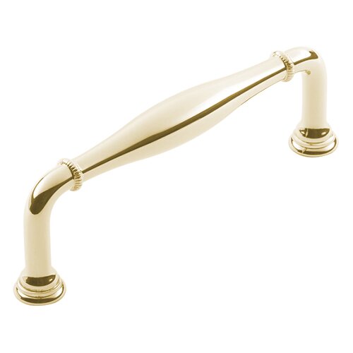 Chautauqua 4" Centers Coined Edge Pull in Antique Brass Classic