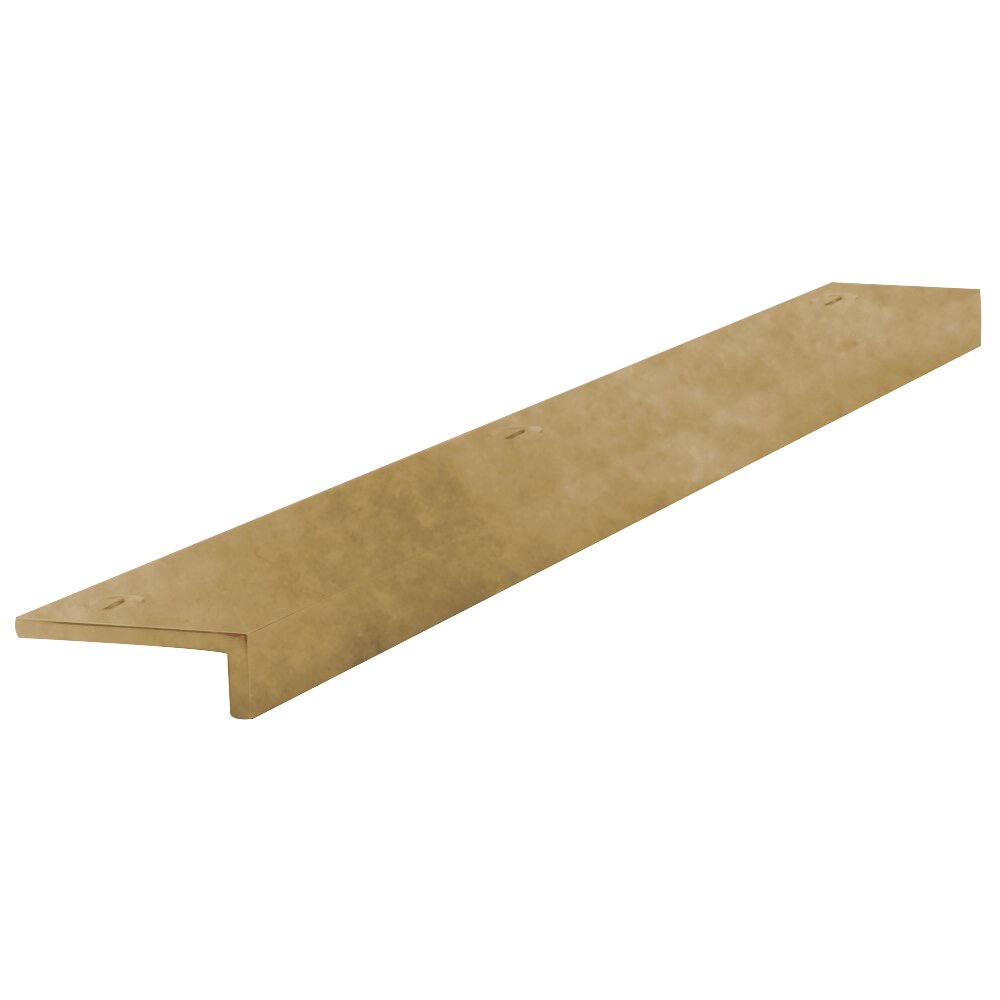 Edge Pulls 2" Long Angle Edge Pull in Antique Brass Classic Brass