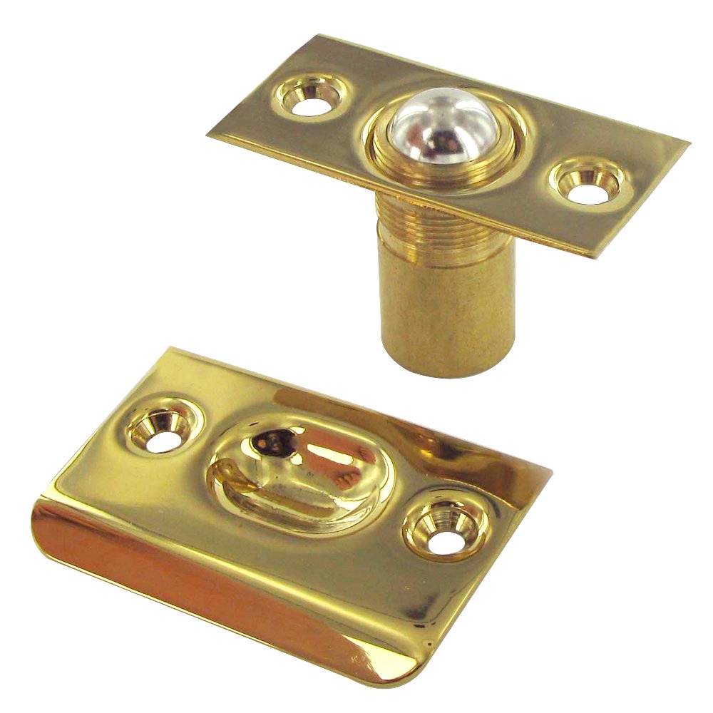 Door Catches Collection Solid Brass Ball Catch in PVD Brass by
