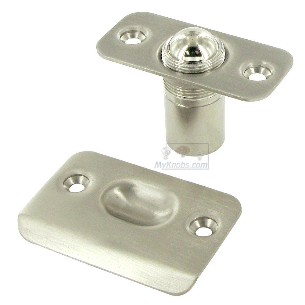 Door Catches Collection Solid Brass Ball Catch with Round Corners in