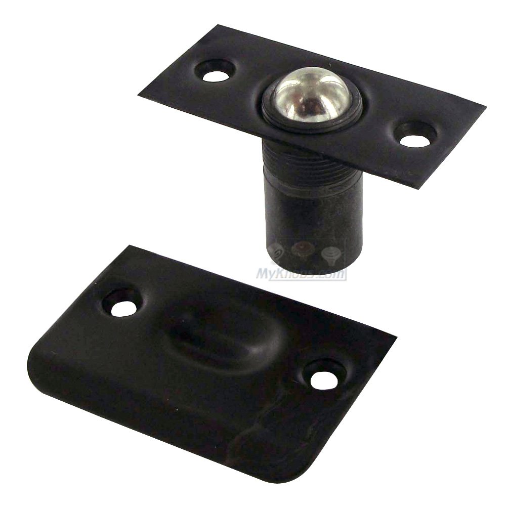 Door Catches Collection Solid Brass Ball Catch in Paint Black by