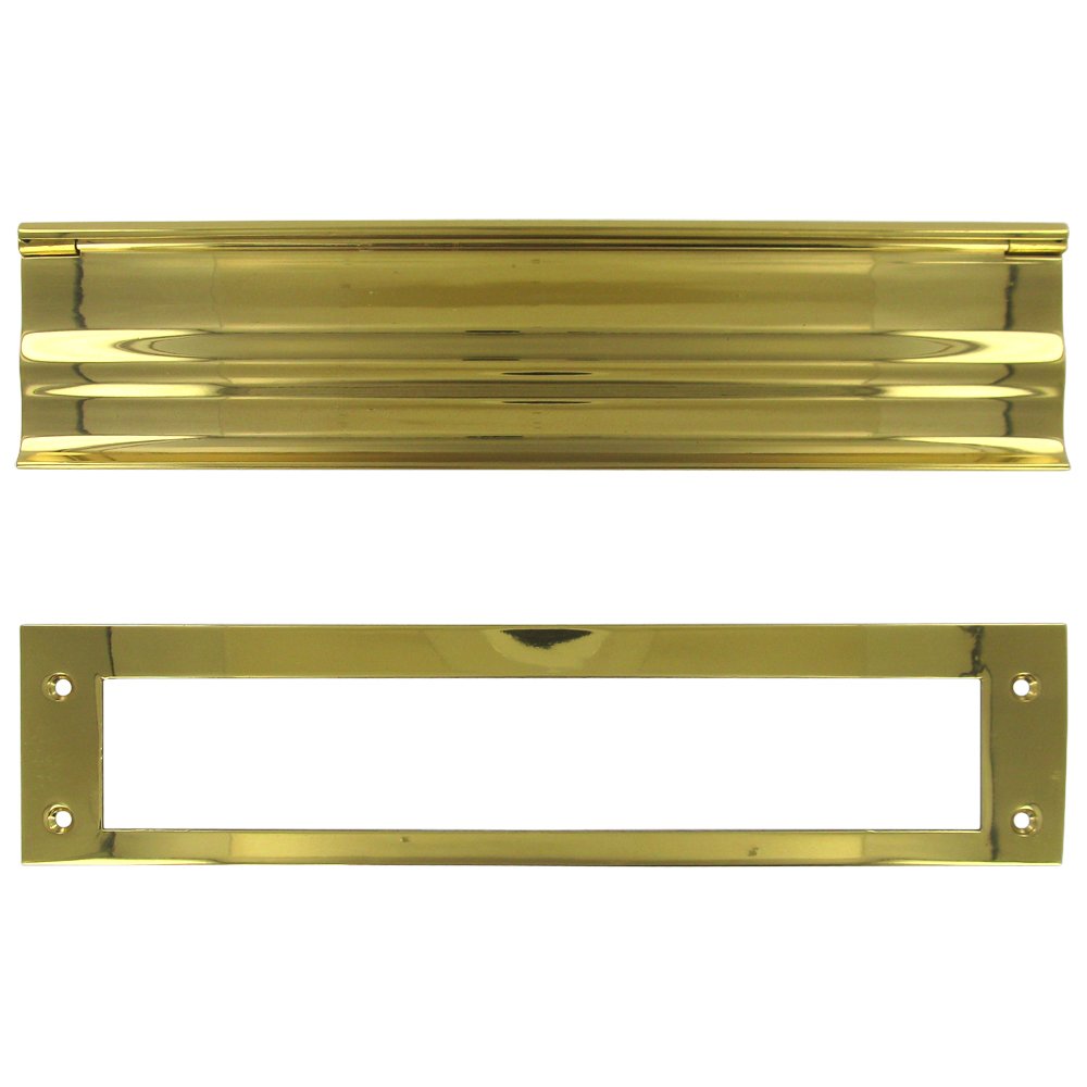 Mail Slots Collection Solid Brass Heavy Duty Mail Slot in Polished