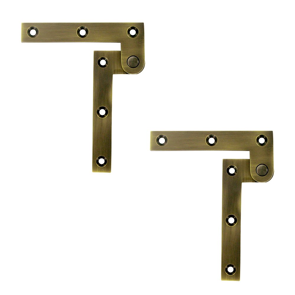 Solid Brass Pivot Hinges Collection Solid Brass 3 7/8" x 5/8" x 1/4