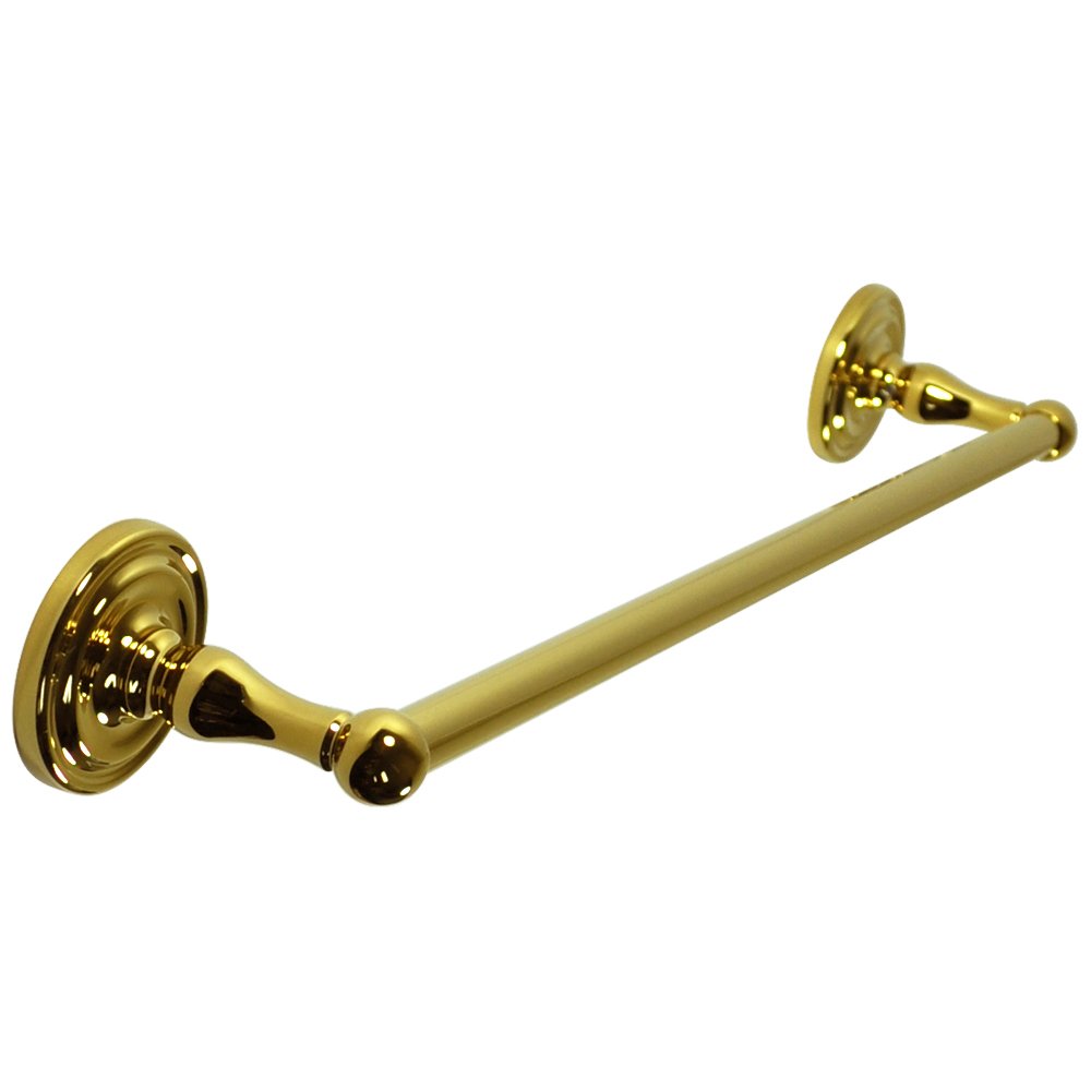 Solid Brass R Series Bath Hardware Collection 18" Towel Bar in PVD