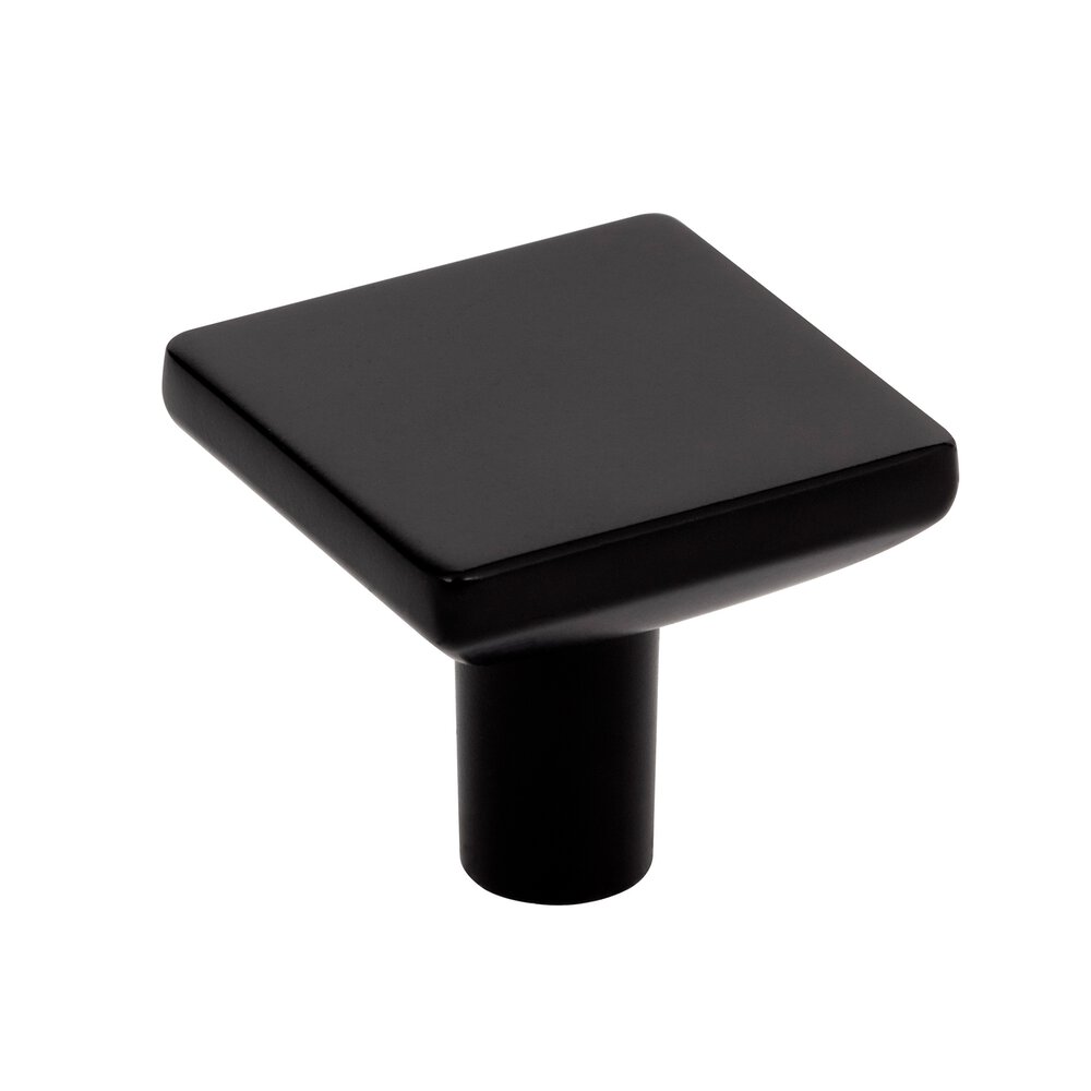 Walker Collection 11/4" Square Knob in Matte Black by Elements