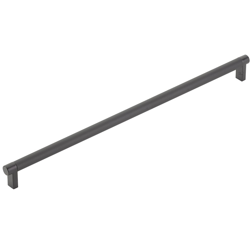 Select Collection 18" Centers Knurled Appliance Pull in Flat Black by