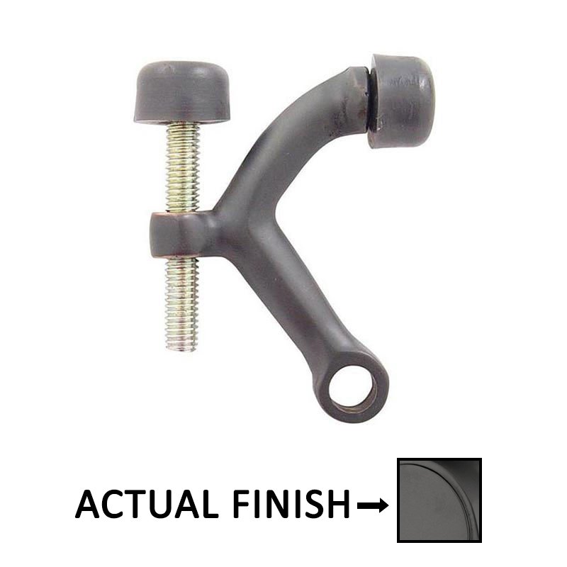 Door Accessories Collection Hinge Pivot Stop in Flat Black by Emtek