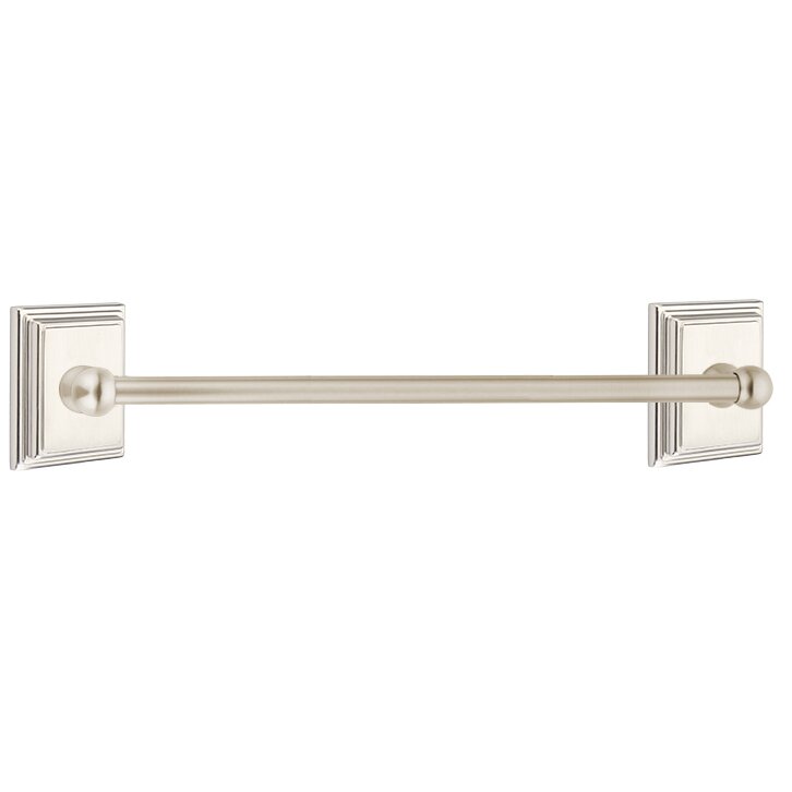 Traditional Brass Collection Wilshire 24" Single Towel Bar in Satin