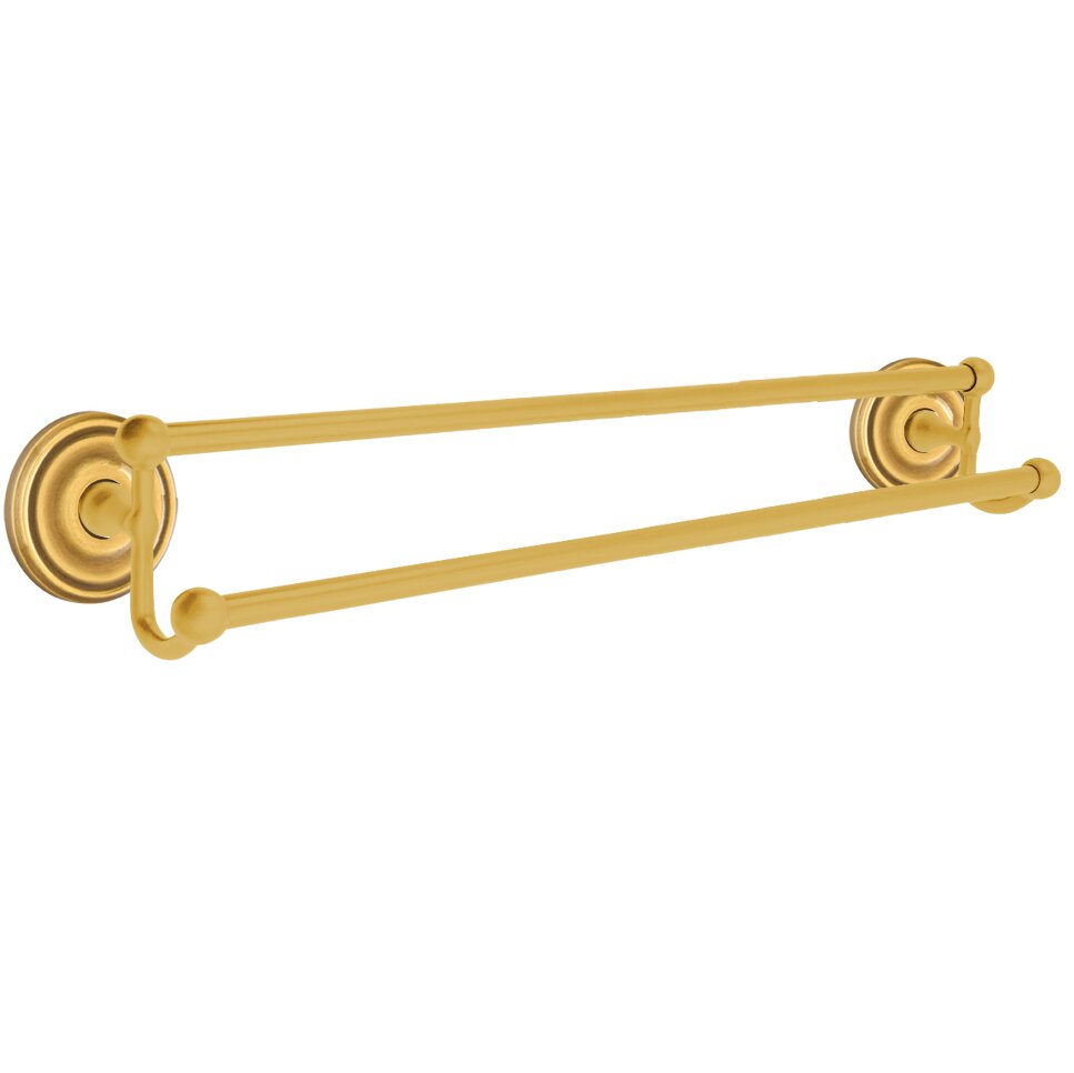 Traditional Brass Collection Regular 24" Double Towel Bar in French
