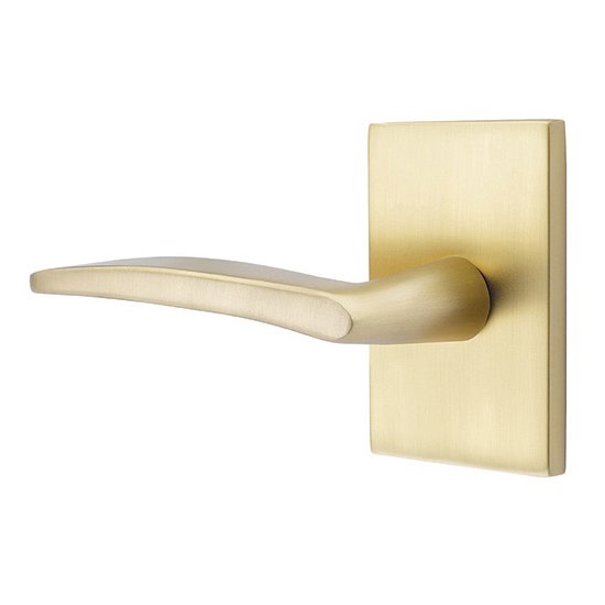 Brass Modern Hardware Collection Passage Poseidon Left Handed Door Lever With Modern