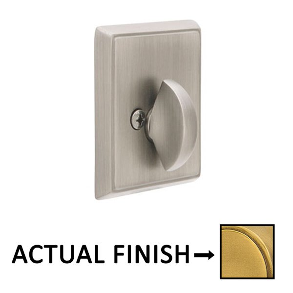 Solid Brass Deadbolts Collection Rectangular Single Sided Deadbolt in