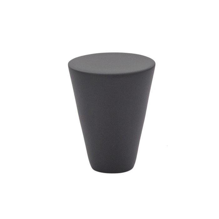 Contemporary Collection 1" Diameter Cone Knob in Flat Black by Emtek