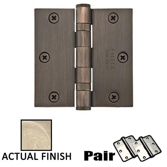 Door Hinges Collection 31/2" X 31/2" Square Heavy Duty Steel Ball