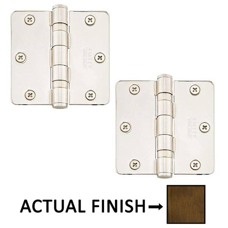 Door Hinges Collection 31/2" X 31/2" 1/4" Radiusheavy Duty Steel