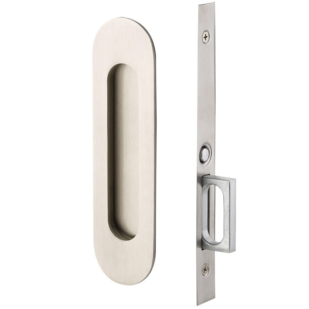 Mortise Pocket Door Hardware Collection Narrow Modern Oval Mortise