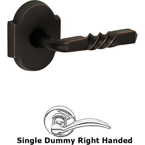 Door Levers Right Handed Single Dummy Square Twist Lever with Beveled