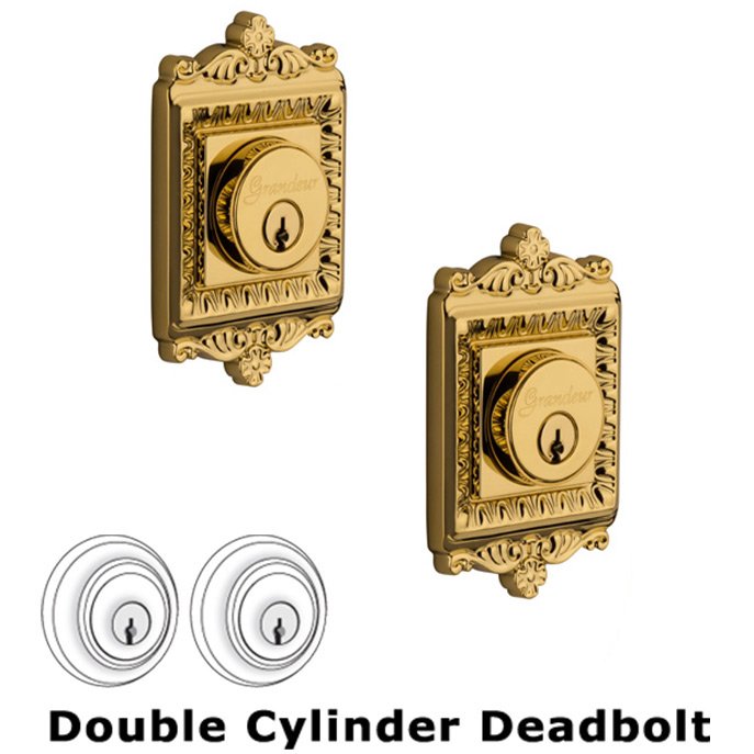 Windsor Collection Double Deadlock Windsor Deadbolt in Lifetime