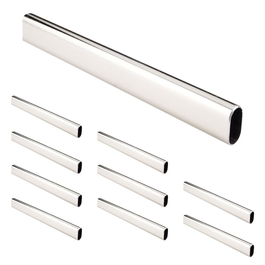 Closet Hardware Collection (10 PACK) 1.0 mm x 8' Long Oval Steel