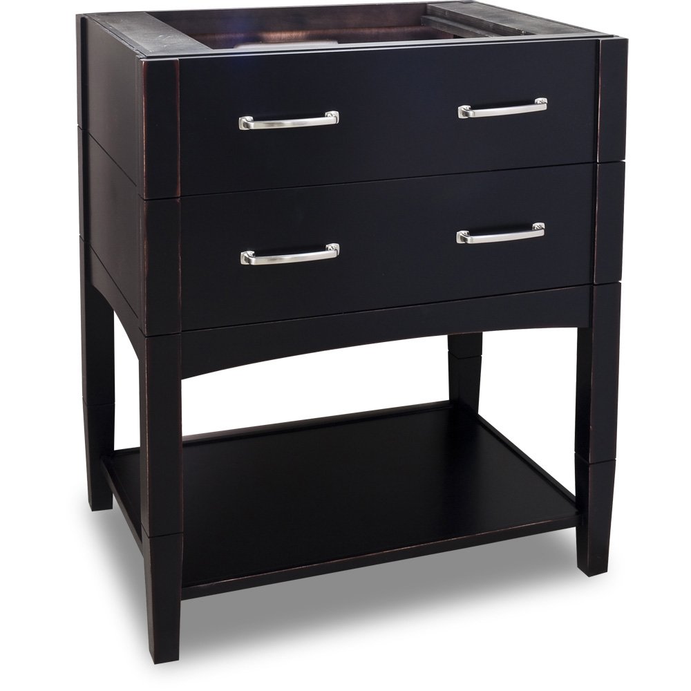 Large Bathroom Vanities Vanity 30" x 22" x 35" in Aged Black