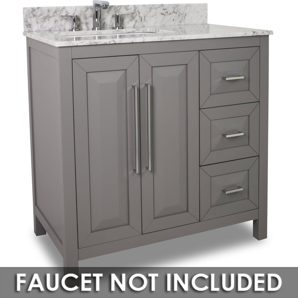 Small Bathroom Vanities Collection Vanity 36" x 22" x 36" in Grey