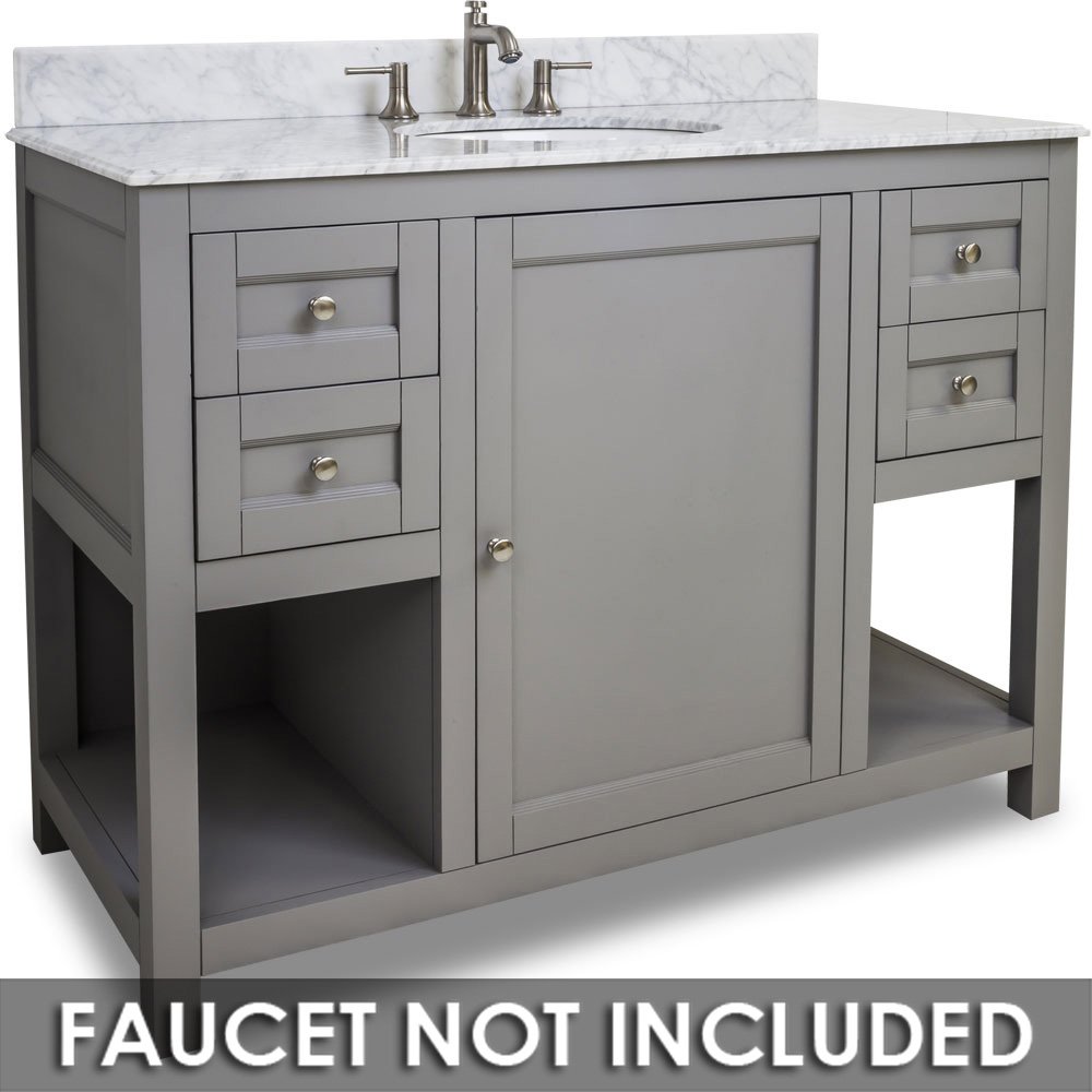 Small Bathroom Vanities Collection Vanity 48" x 22" x 36" in Grey