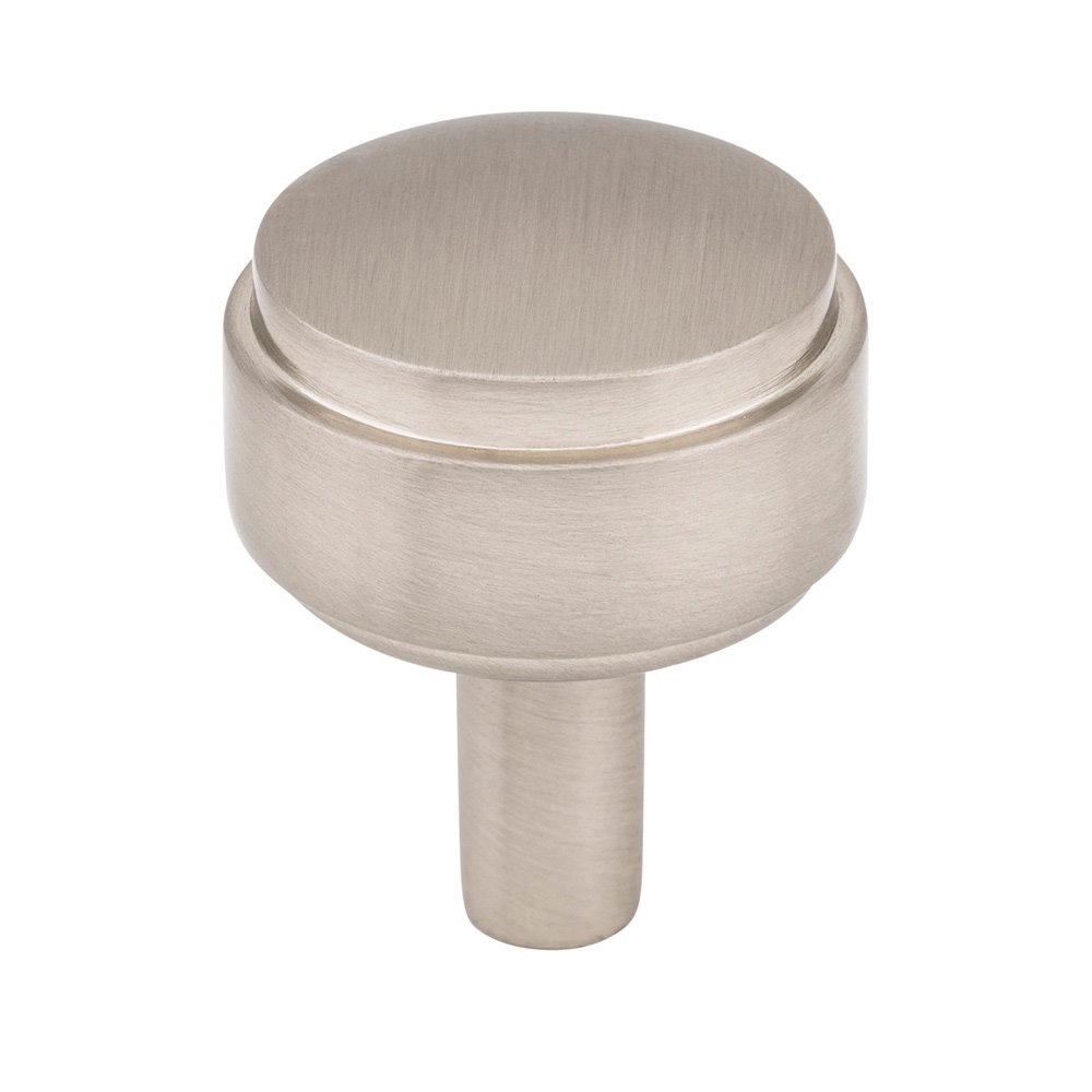 Hayworth Hardware Collection 1 1/8" Round Knob in Satin Nickel by Jeffrey Alexander