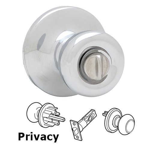 Tylo Collection Tylo Privacy Door Knob in Bright Chrome by Kwikset
