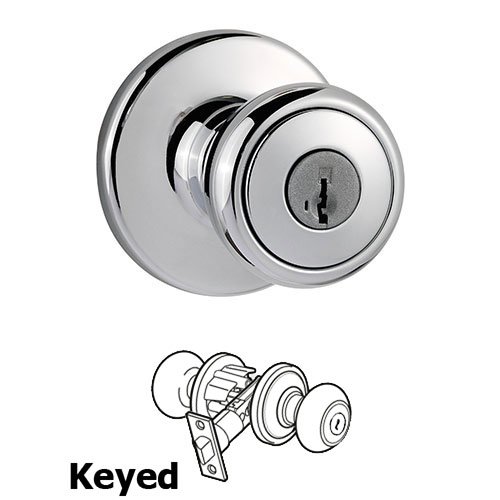 Tylo Collection Tylo Keyed Entry Door Knob in Bright Chrome by