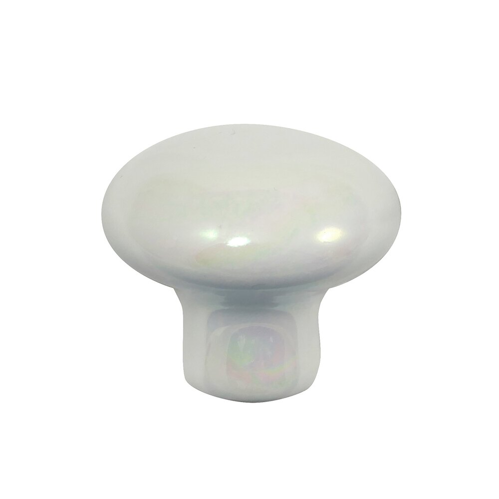 Porcelain Knobs 1 3/8" Porcelain Knob in Opal Laurey Hardware 1695