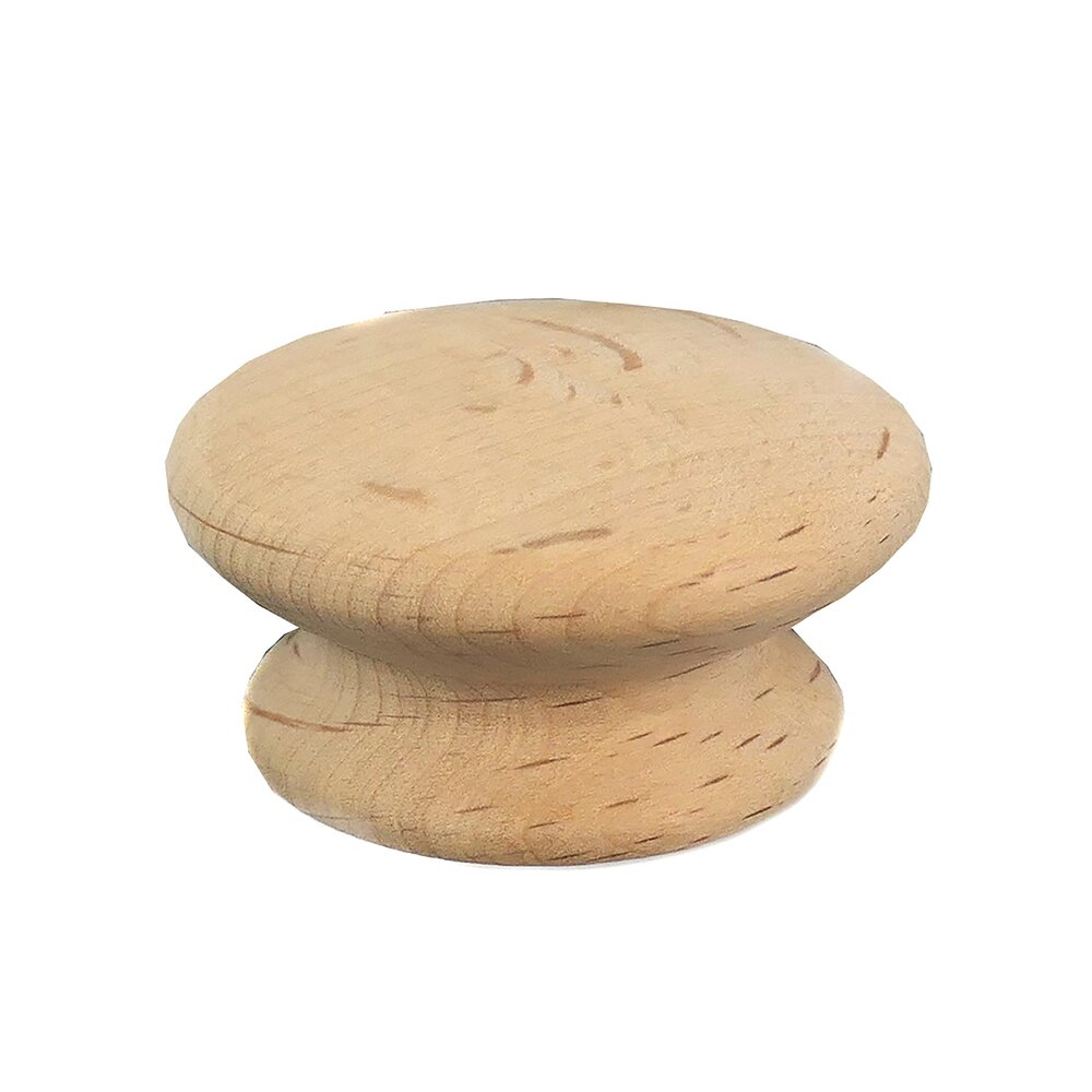 Au Natural Wood Collection 2" Mushroom Knob by Laurey Hardware