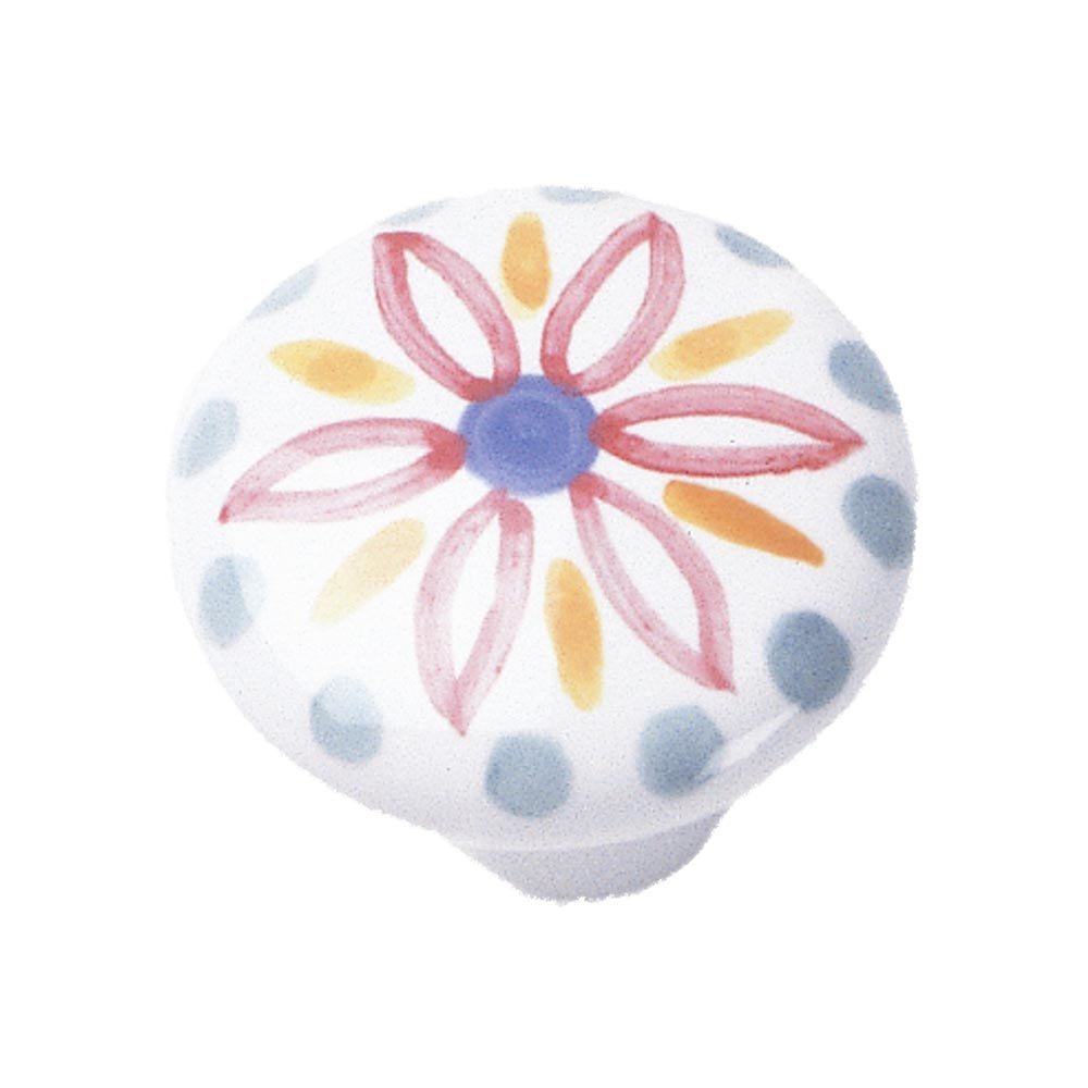 Porcelain Knobs Collection 1 1/2" Porcelain Knob in Hand Painted by
