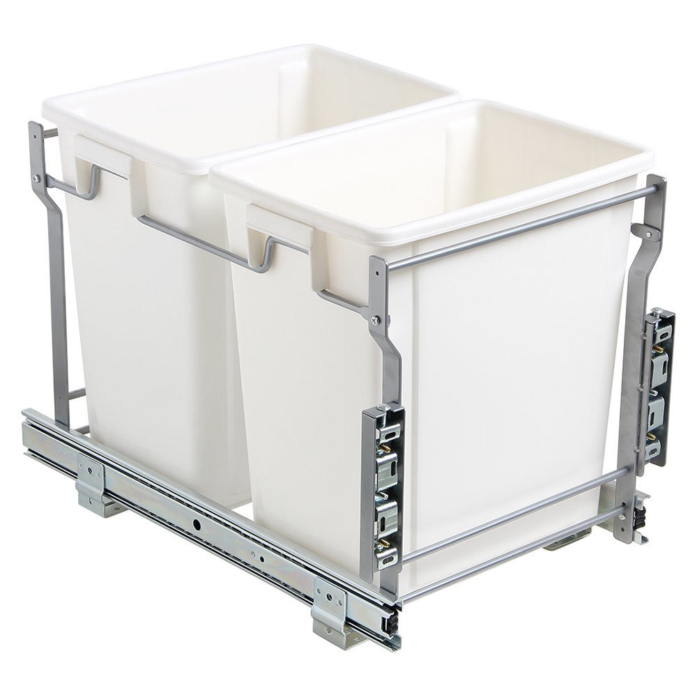 Trash Can Systems Collection 20L DoubleBottom Mount PullOut Waste