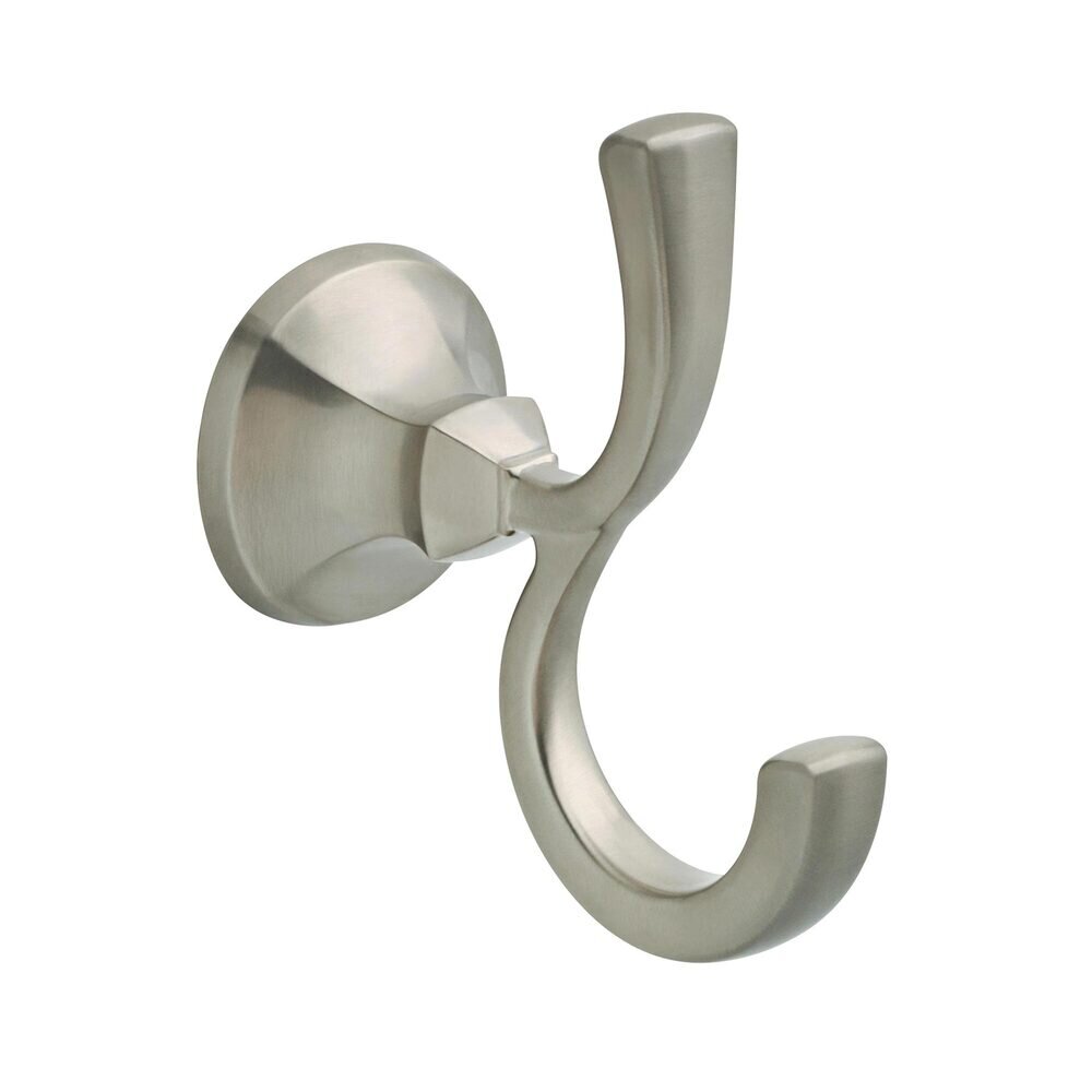 Ashlyn Double Robe Hook in Brilliance Stainless Steel Liberty Hardware 76435SS