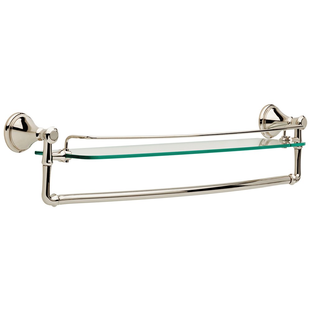 Cassidy 24" Glass Shelf in Polished Nickel Liberty Hardware 79711PN