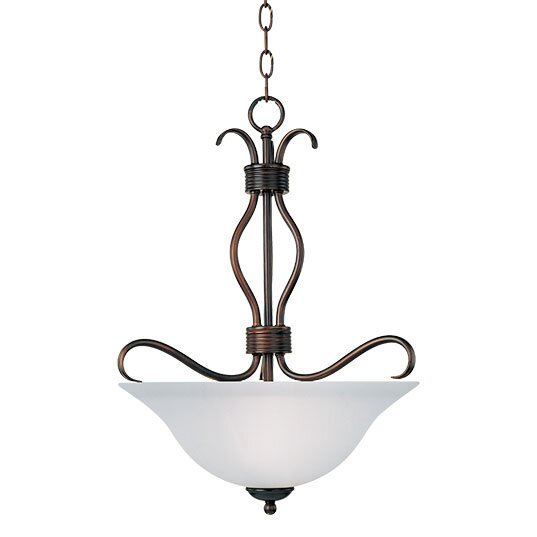 Basix 3Light Invert Bowl Pendant in Oil Rubbed Bronze Maxim