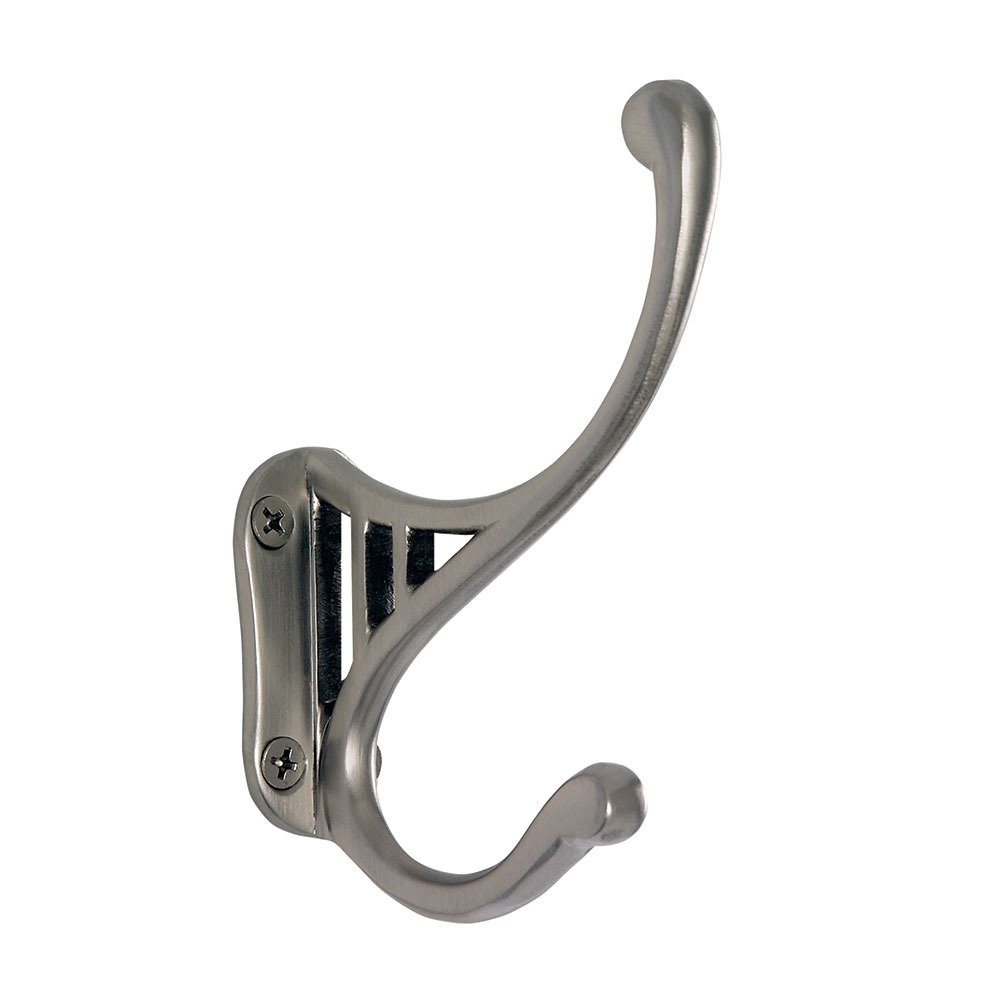 Coat Hooks Collection Single Classic Coat Hook in Satin Nickel by
