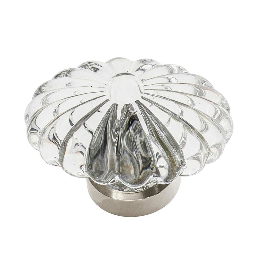 Enfield Collection 1 3/4" Oval Fluted Crystal Knob in