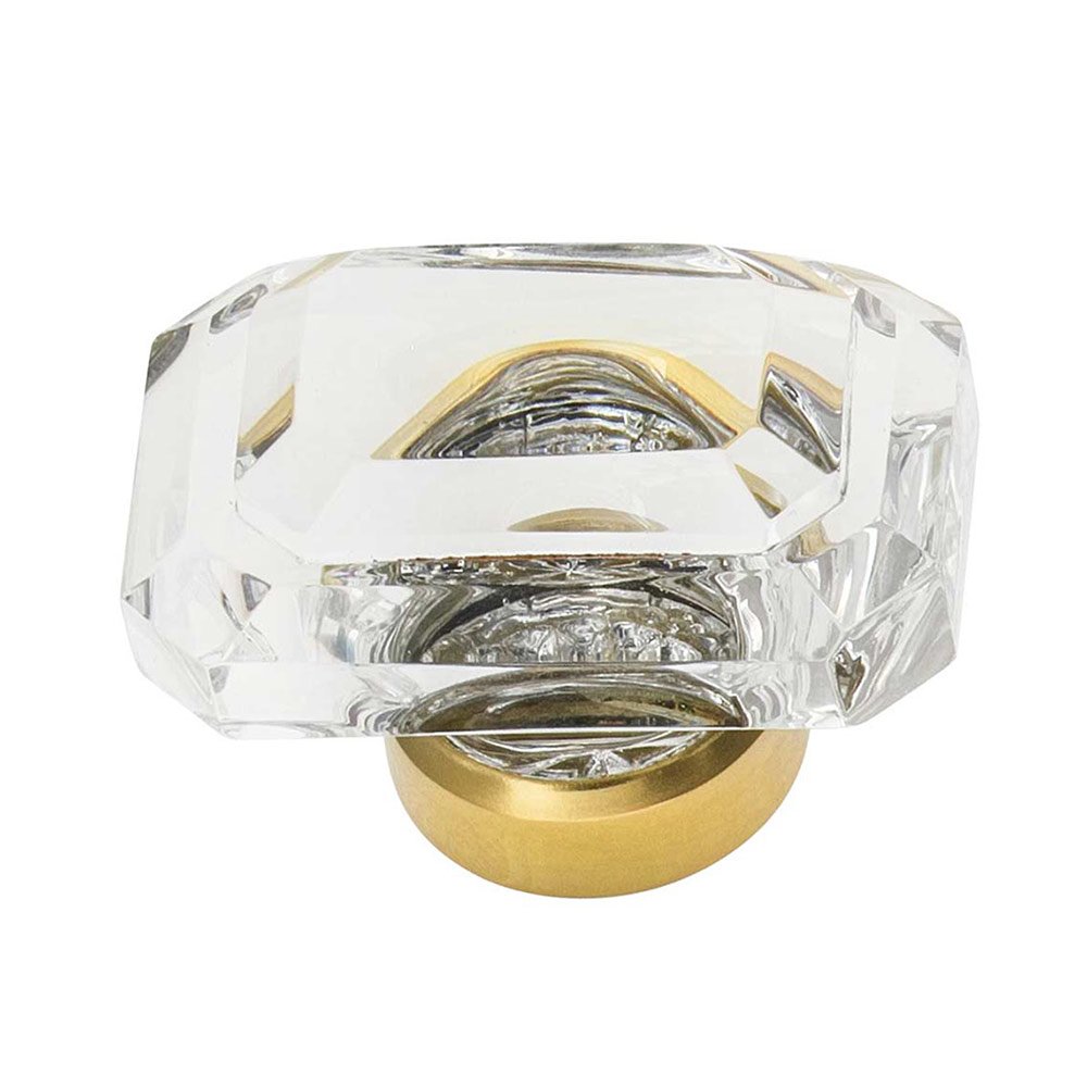 Enfield Collection 1 9/16" Baguette Cut Clear Crystal Knob in