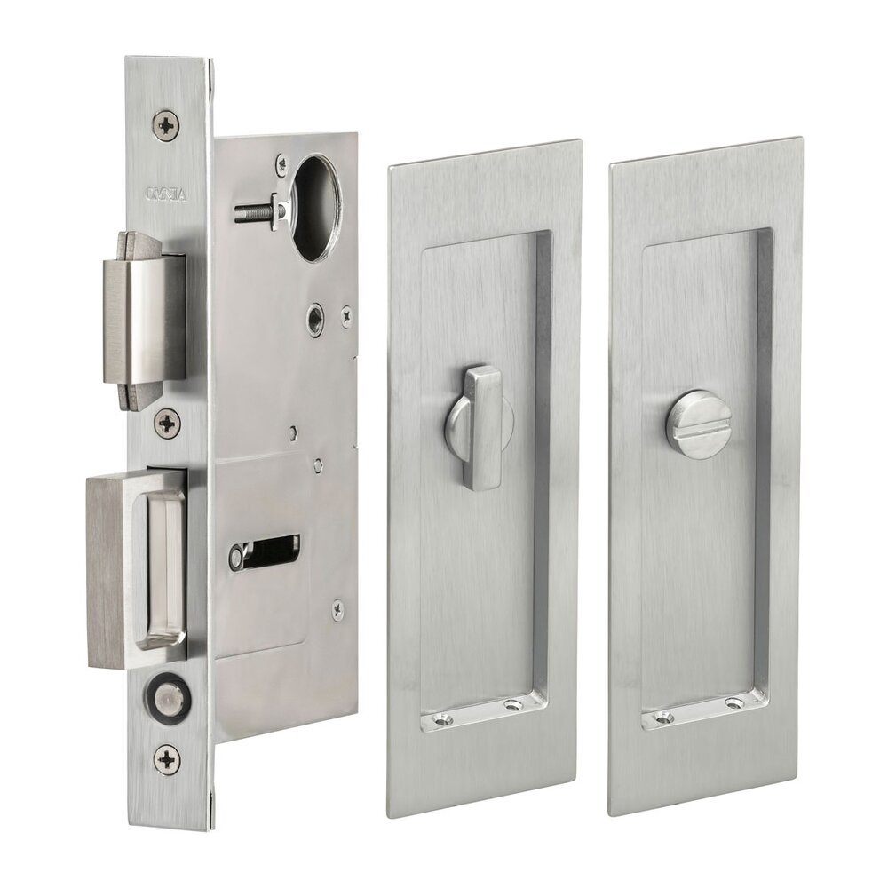 Omnia Industries Pocket Door Hardware Large Modern Rectangle