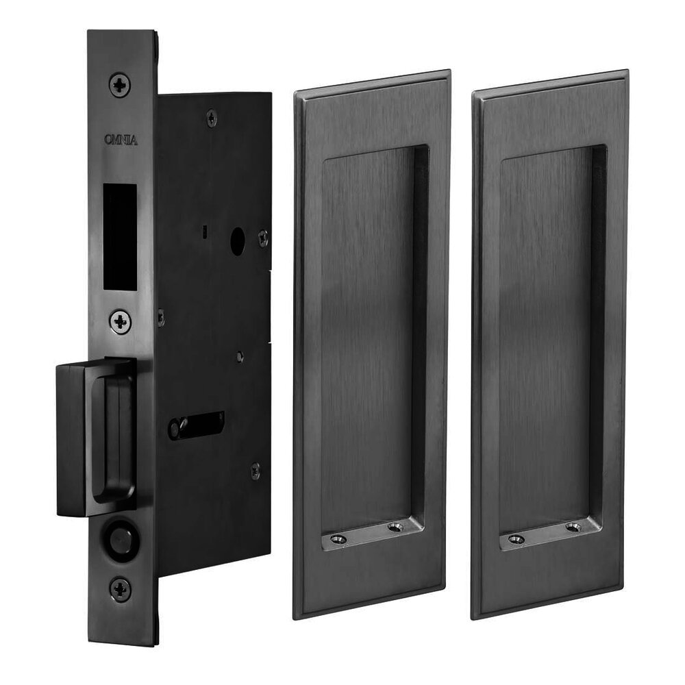 Pocket Door Hardware Collection Large Stepped Rectangle Dummy Pair