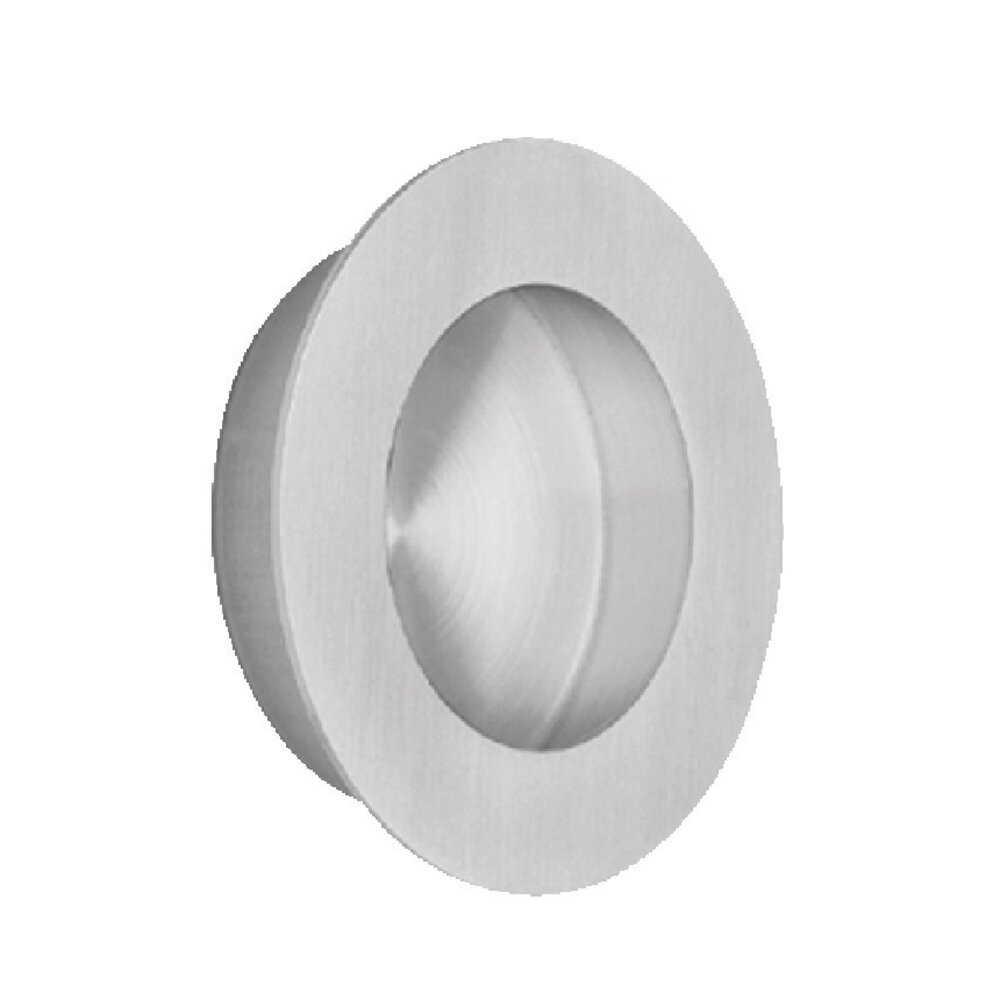 Pocket Door Hardware Collection 65MM Diameter Flush Pull In Brushed