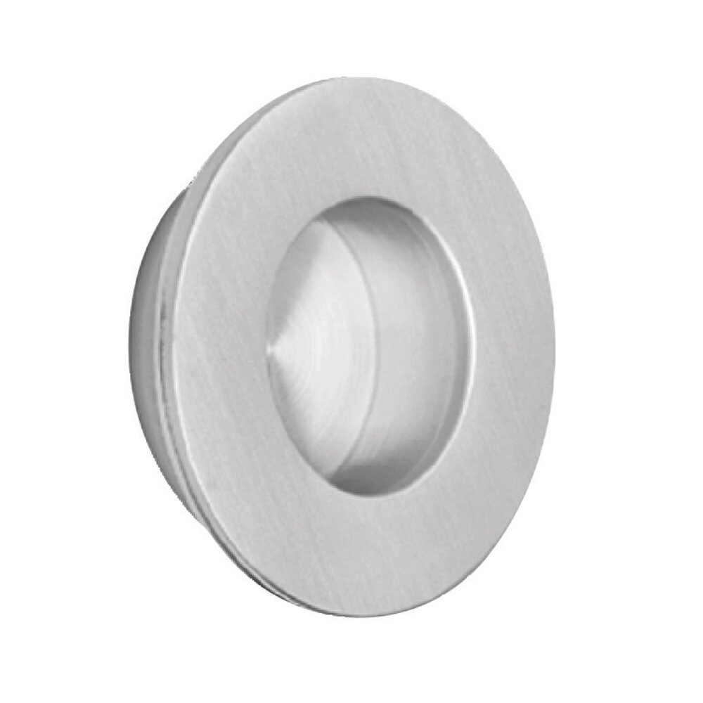 Pocket Door Hardware Collection 51MM Diameter Flush Pull In Brushed