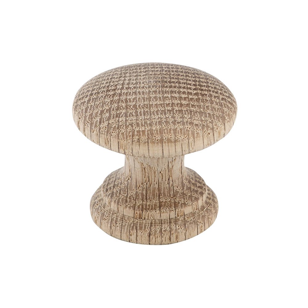 Eclectic Expression V 1 1/2" Diameter Wood Knob in Unfinished Oak