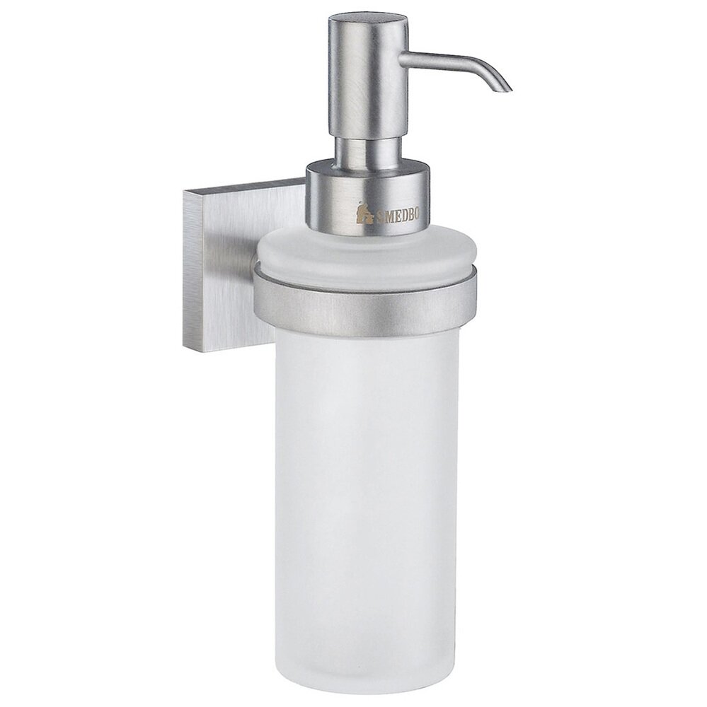 House Bathroom Hardware Line Collection Frosted Glass Soap Dispenser
