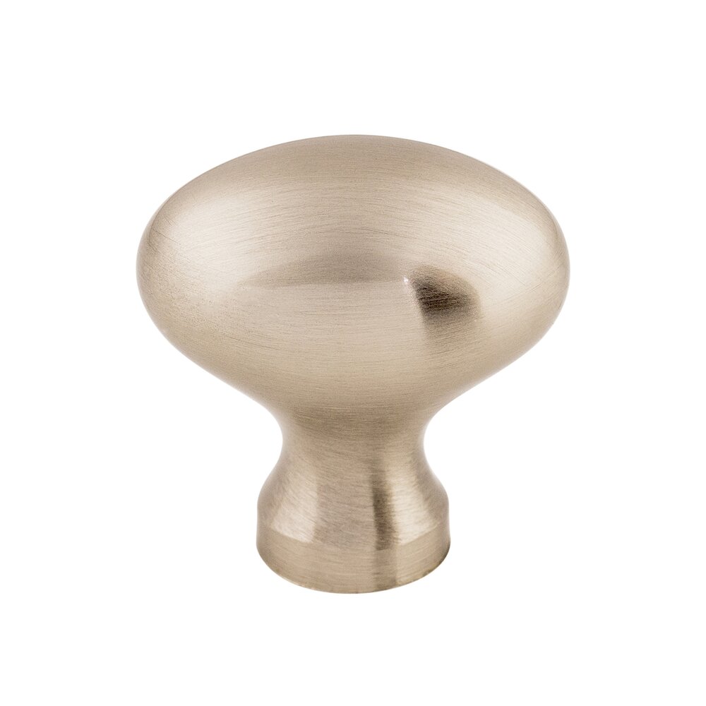 Asbury Collection Egg 1 1/4" Long Oval Knob in Brushed Satin Nickel by Top Knobs M370 MyKnobs