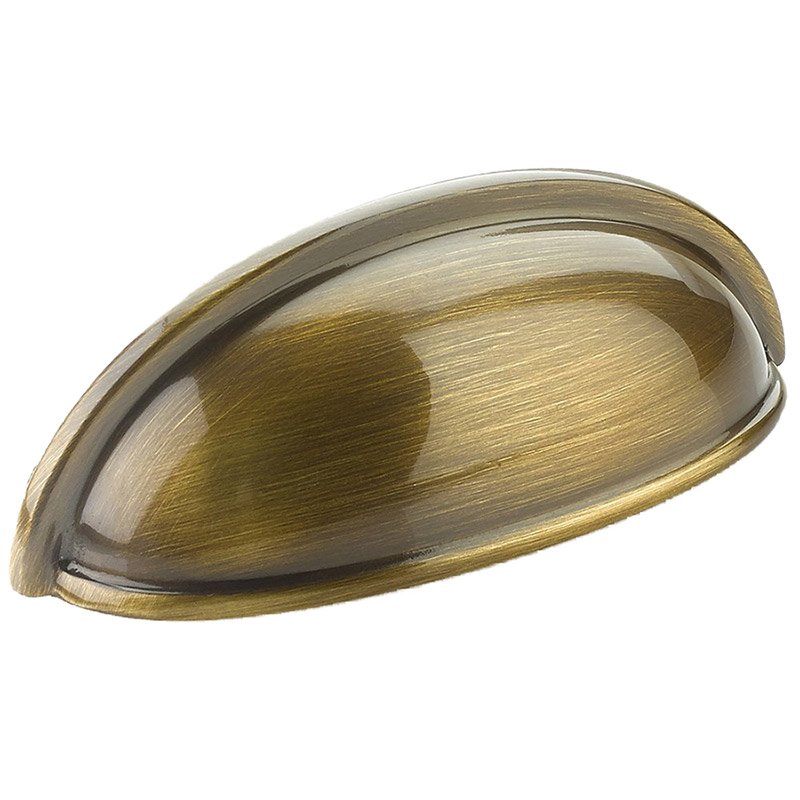 Traditional Collection 3" Small Cup Pull in Antique Brass by Schaub